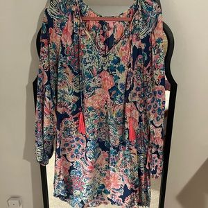 Lilly Pulitzer Willa Tunic Dress Indigo Gypsy XL